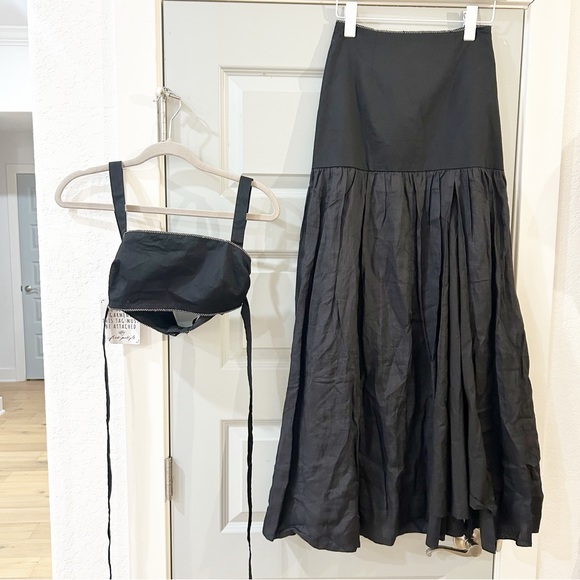NWT Free People Hansen & Gretel Moonstruck Two Piece Set Top Skirt Embellished - Picture 6 of 10